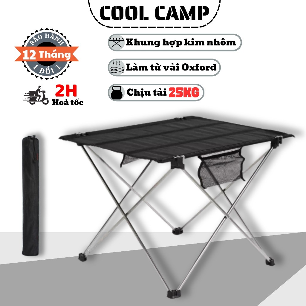 Bàn vải xếp gọn - bàn cafe camping du lịch dã ngoại xếp gọn tiện lợi dã dàng di chuyển