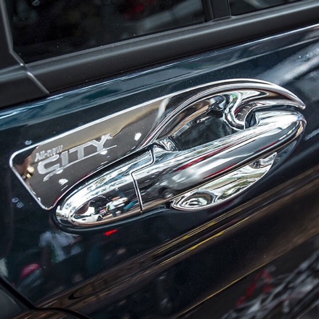 Ốp tay nắm, hõm cửa honda city 2014-2020, 2021-2022 mạ crom cao cấp