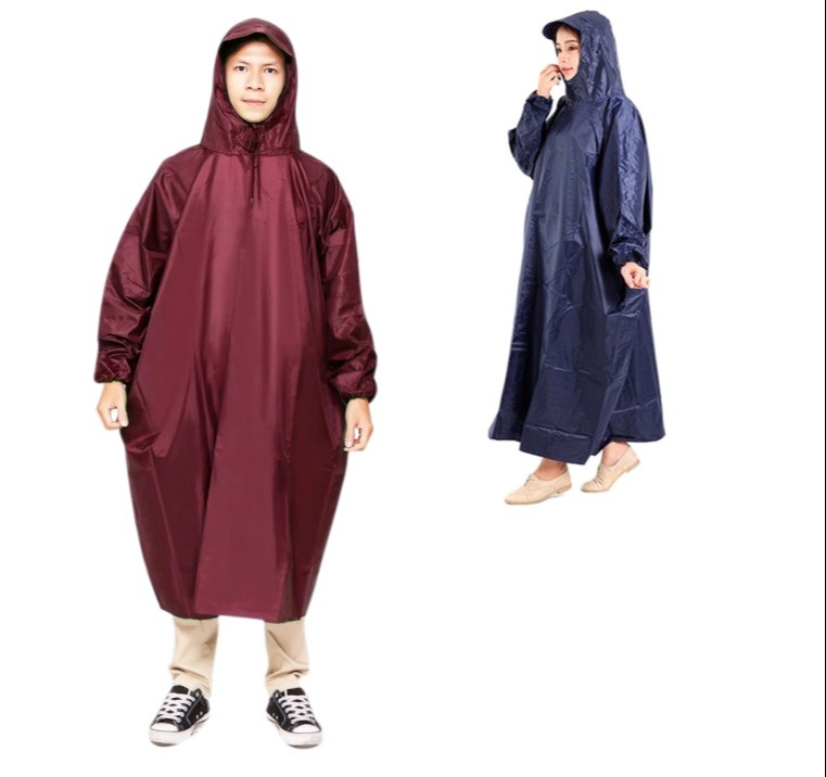 ÁO MƯA BÍT ÁO MƯA KHÔNG XẺ TÀ VẢI DÙ CAO CẤP [ Áo mưa dù - Áo mưa đi xe máy - Áo mưa 1 người ]