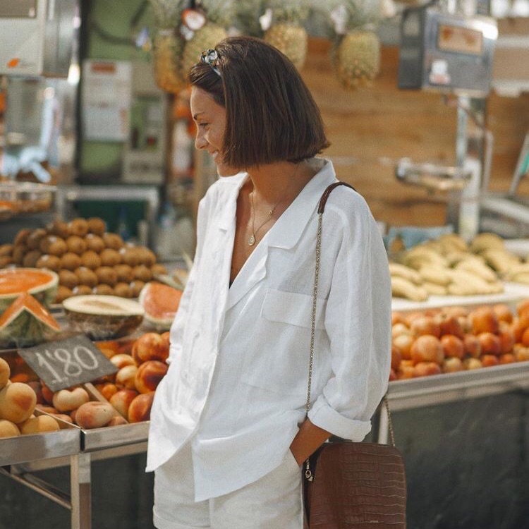 Set gồm Áo Blazer vest và Quần short , vải Linen