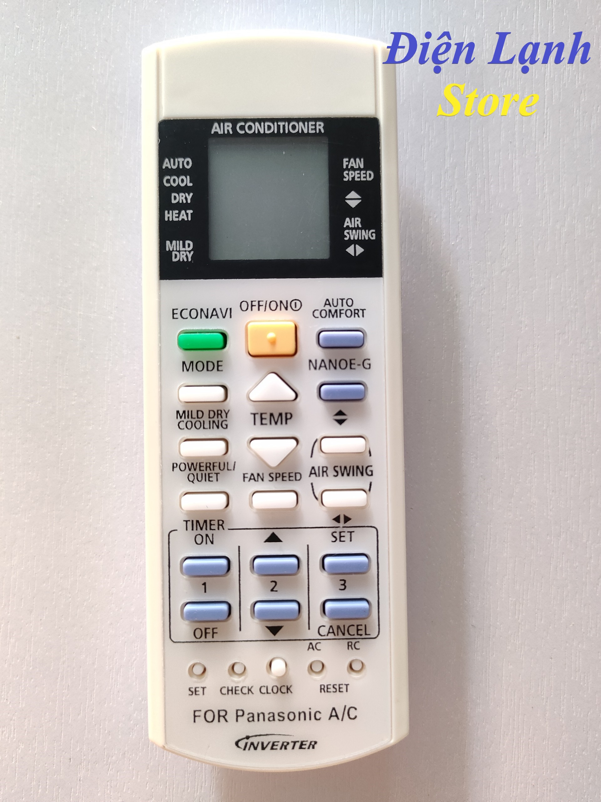 Remote máy lạnh panasonic inverter 410. .