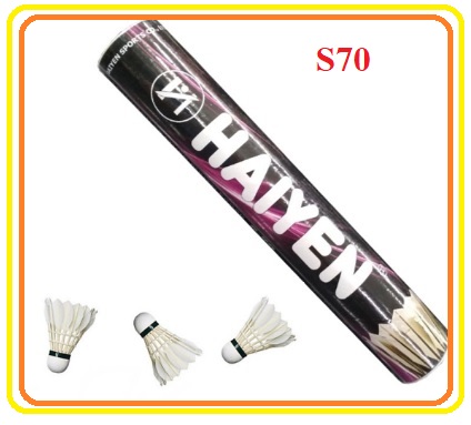[Chính hãng] [Rẻ vô địch] Ống cầu lông Hải Yến - Dòng S70 hộp 12 quả