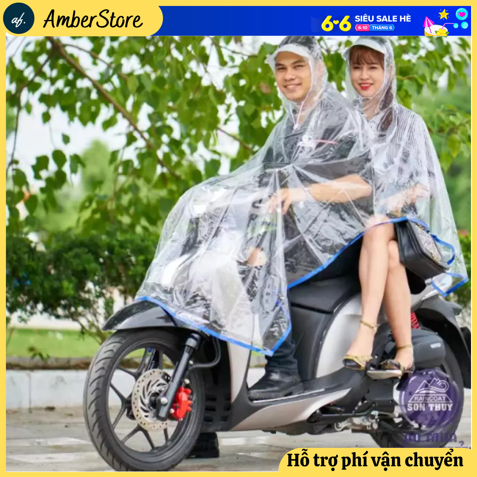 Áo mưa trong suốt tình yêu - Loại áo mưa 2 đầu trong suốt cao cấp - Sản xuất bằng 100% nhựa PVC, không màu, không mùi, không độc hại - Tìm mua áo mưa thời trang - Bảo hành uy tín chính hãng Cty Sơn thủy 1 đổi 1