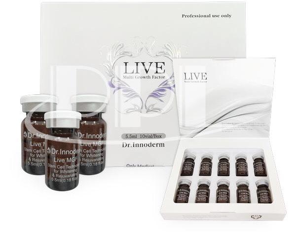Tế bào gốc làm trắng giảm nhăn dr.live mgf solution, tế bào gốc dr.innoderm live