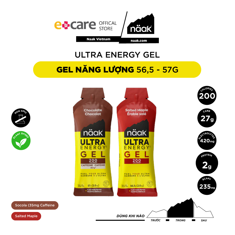 Gel năng lượng Naak Ultra Energy Gel 57g