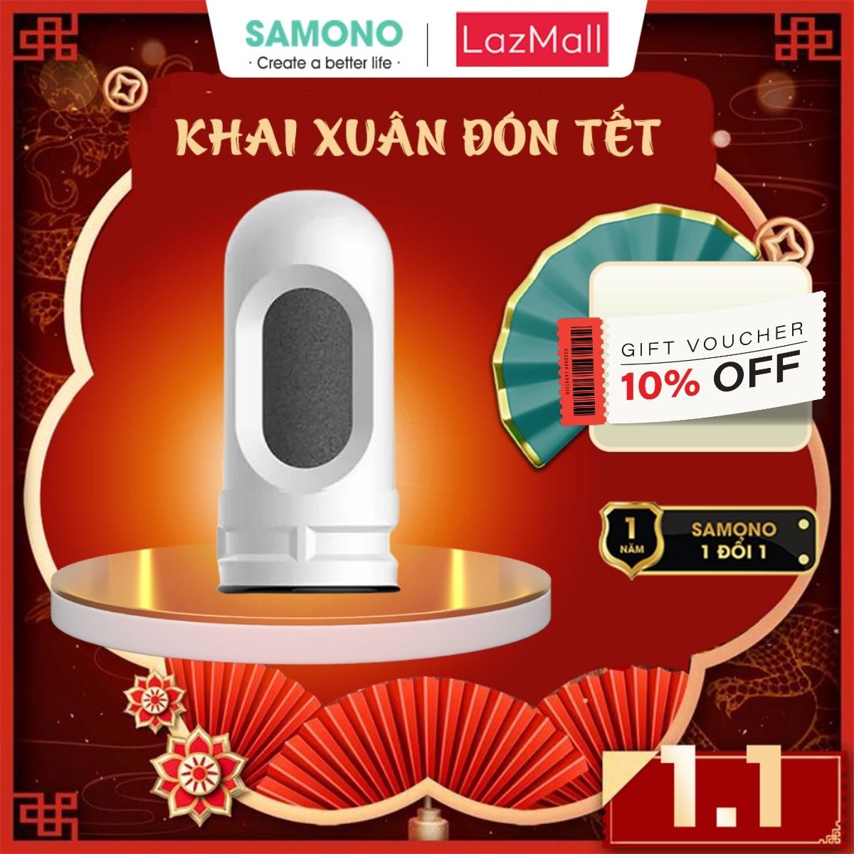 Bộ phận lọc nước Samono SW-FEW11 SW-FEW02 - đầu lọc thay thế cho bộ lọc nước SW-WPW11 - nhựa ABS cao cấp hạt nguyên tử gốm và than hoạt tính dễ dàng vệ sinh bộ lọc dễ dàng lắp đặt lọc nước rửa rau rửa mặt pha sữa