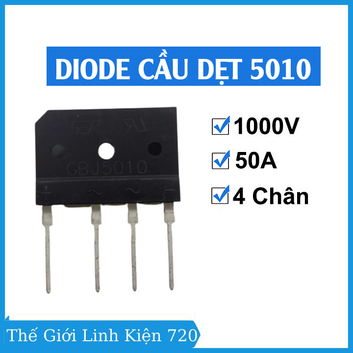 Diode cầu dẹt 5010 điện áp 1000v 50a