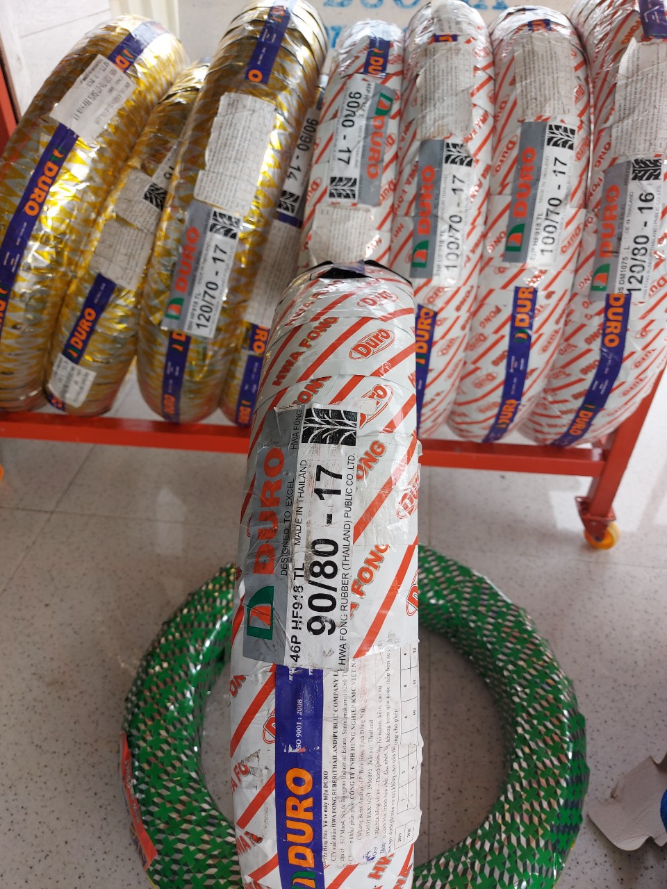 Lốp duro 90/80-17 dành cho bánh trước winner, exciter, fz150- nk thái lan