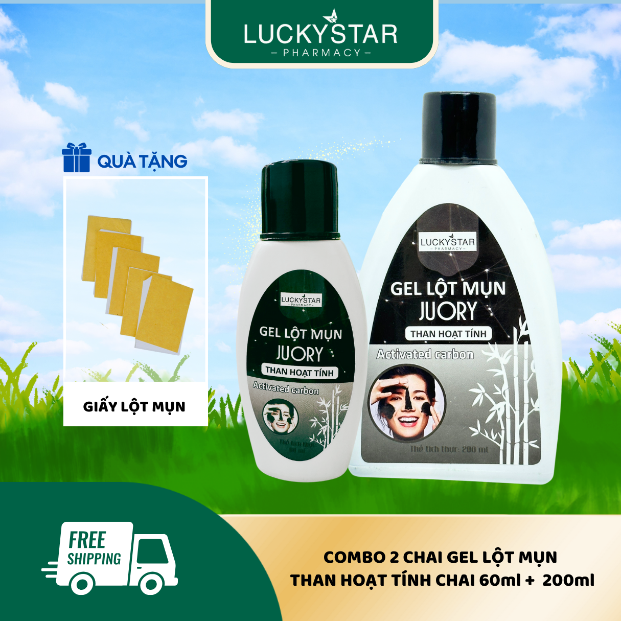 Gel Lột Mụn Trắng Da Lucky Star