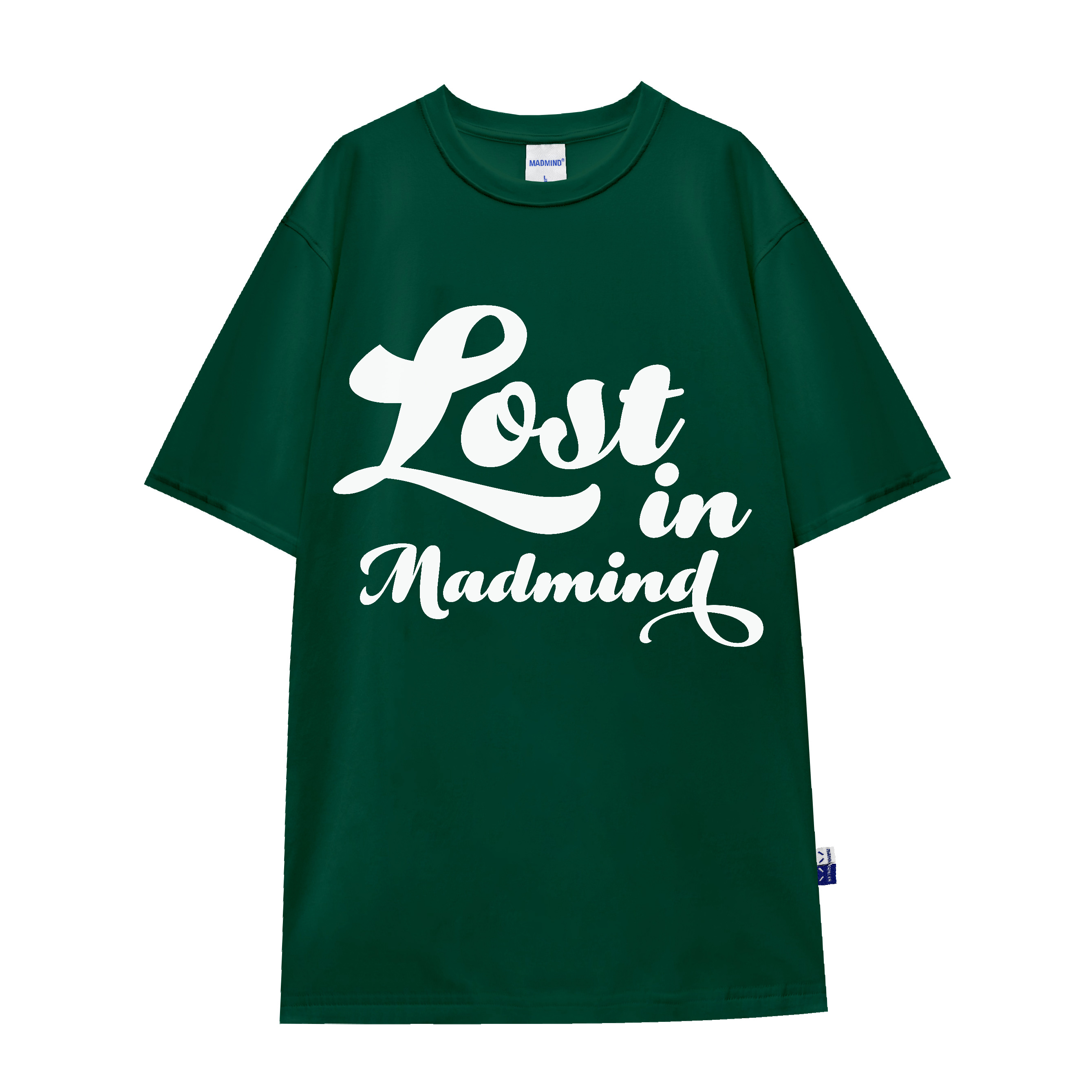 Áo thun lost in madmind màu xanh lá