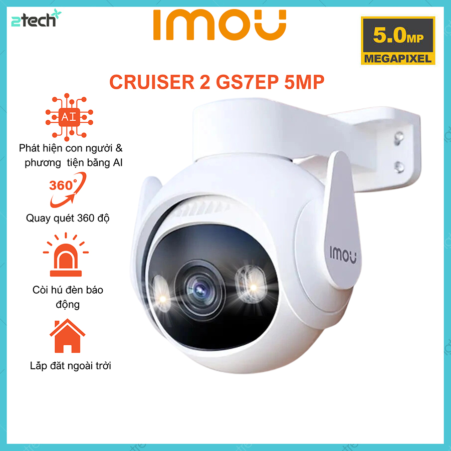 Camera wifi quay quét full color 5mp imou ipc-gs7ep-5m0we