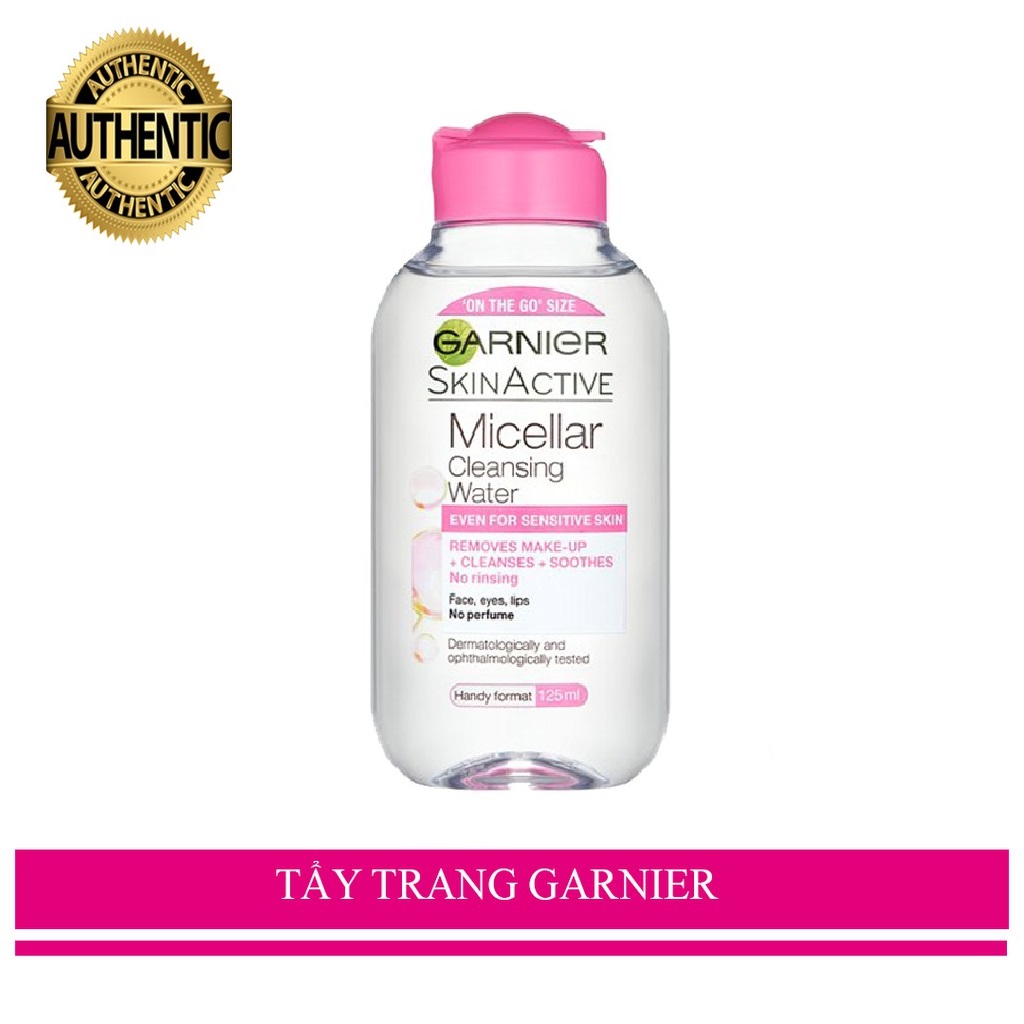 [HCM]Nước Tẩy Trang Cho Da Nhạy Cảm Garnier Skin Active Micellar Cleansing Water For Sensitive Skin 125ml