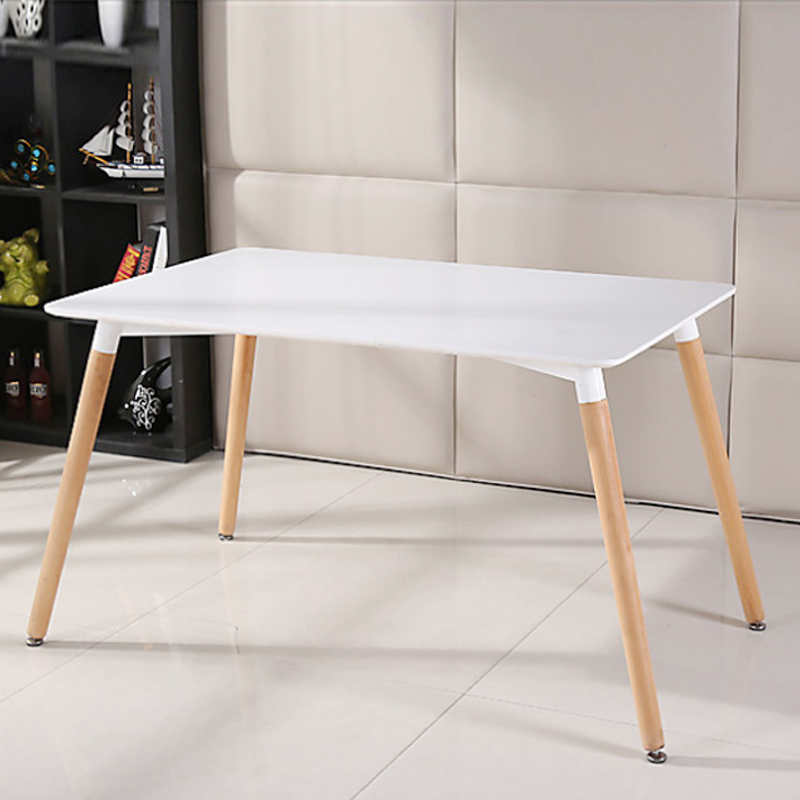 Bàn ăn IBIE Veron chân gỗ tự nhiên 1200x800x750 mm, tùy chọn màu sắc, phong cách hiện đại, hàng nhập khẩu loại 1
