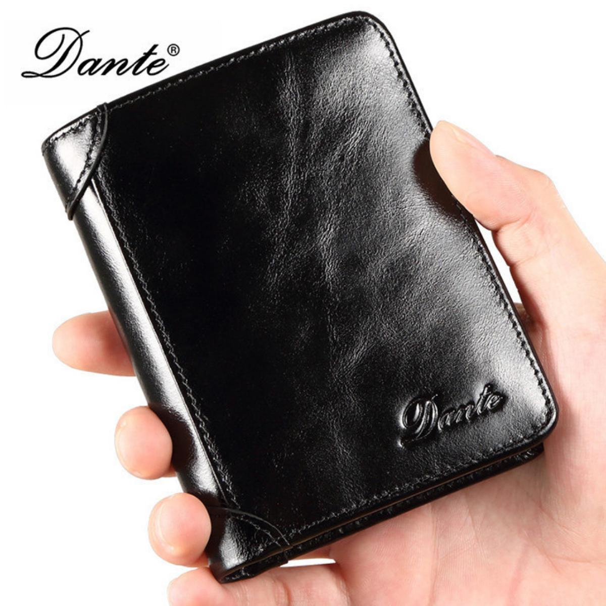 Bóp nam da bò DANTE, ví nam da cao cấp thời trang
