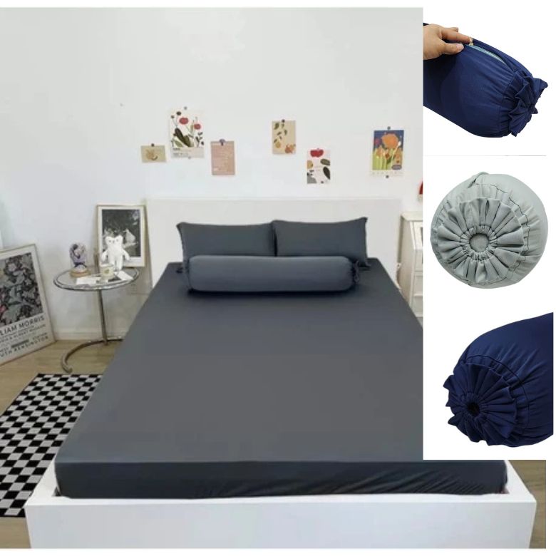 Vỏ Gối Ôm đay kéo, Vỏ Gối Ôm nằm Mát Lạnh & Mềm Mịn an toàn với mọi loại da, áo gối ôm khoá kéo bo t