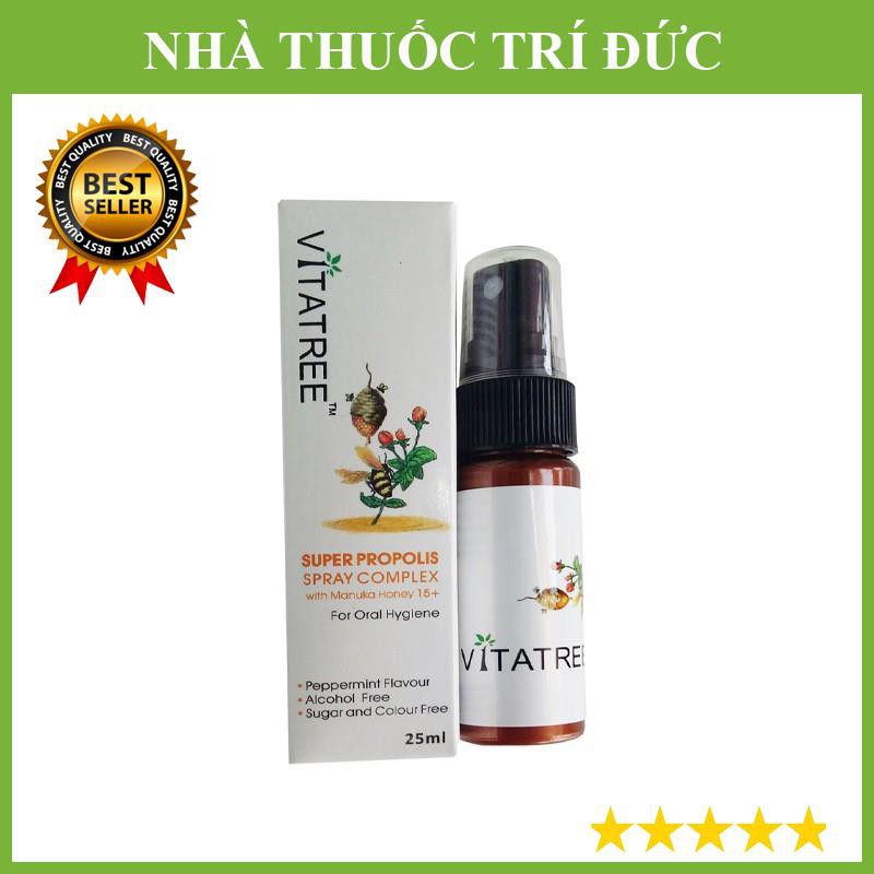 Xịt Keo Ong Vitatree Super Propolis Spray Manuka Honey 25ml