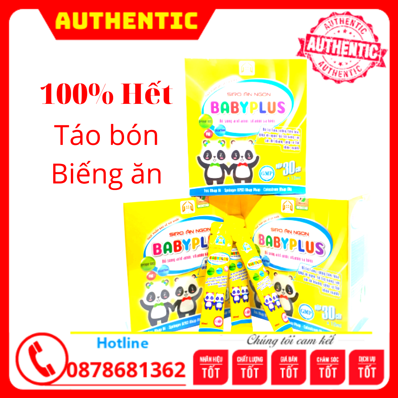 Siro ăn ngon Babyplus cho trẻ hết táo bón, biếng ăn