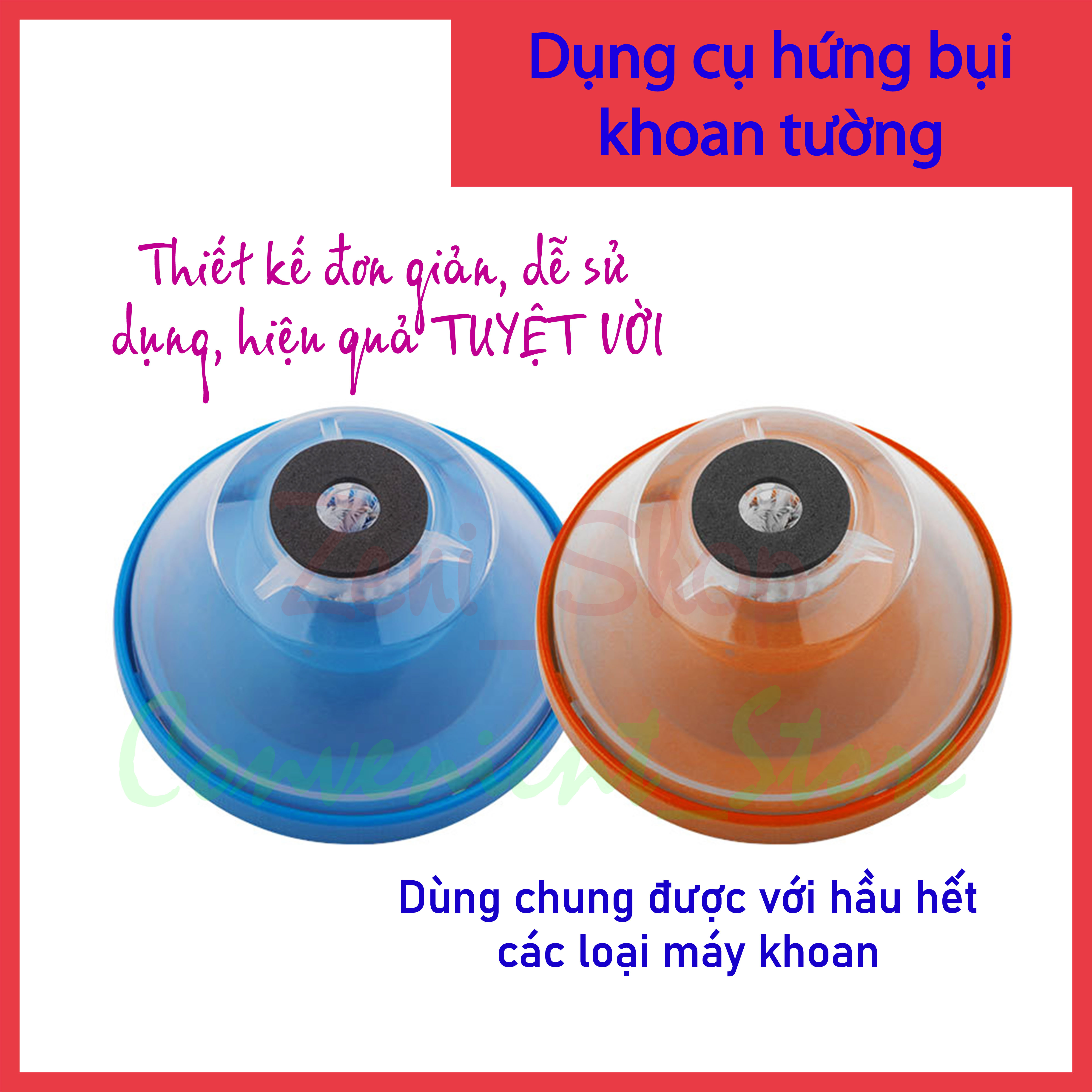 Dụng cụ hứng bụi khi khoan tường