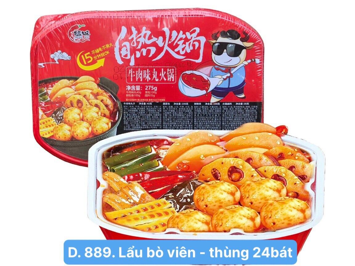 Lẩu tự sôi Bò Viên-Lẩu Cay tự sôi Trùng Khánh Tứ Xuyên