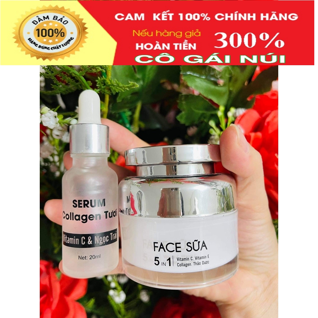 Serum và kem face cô gái núi