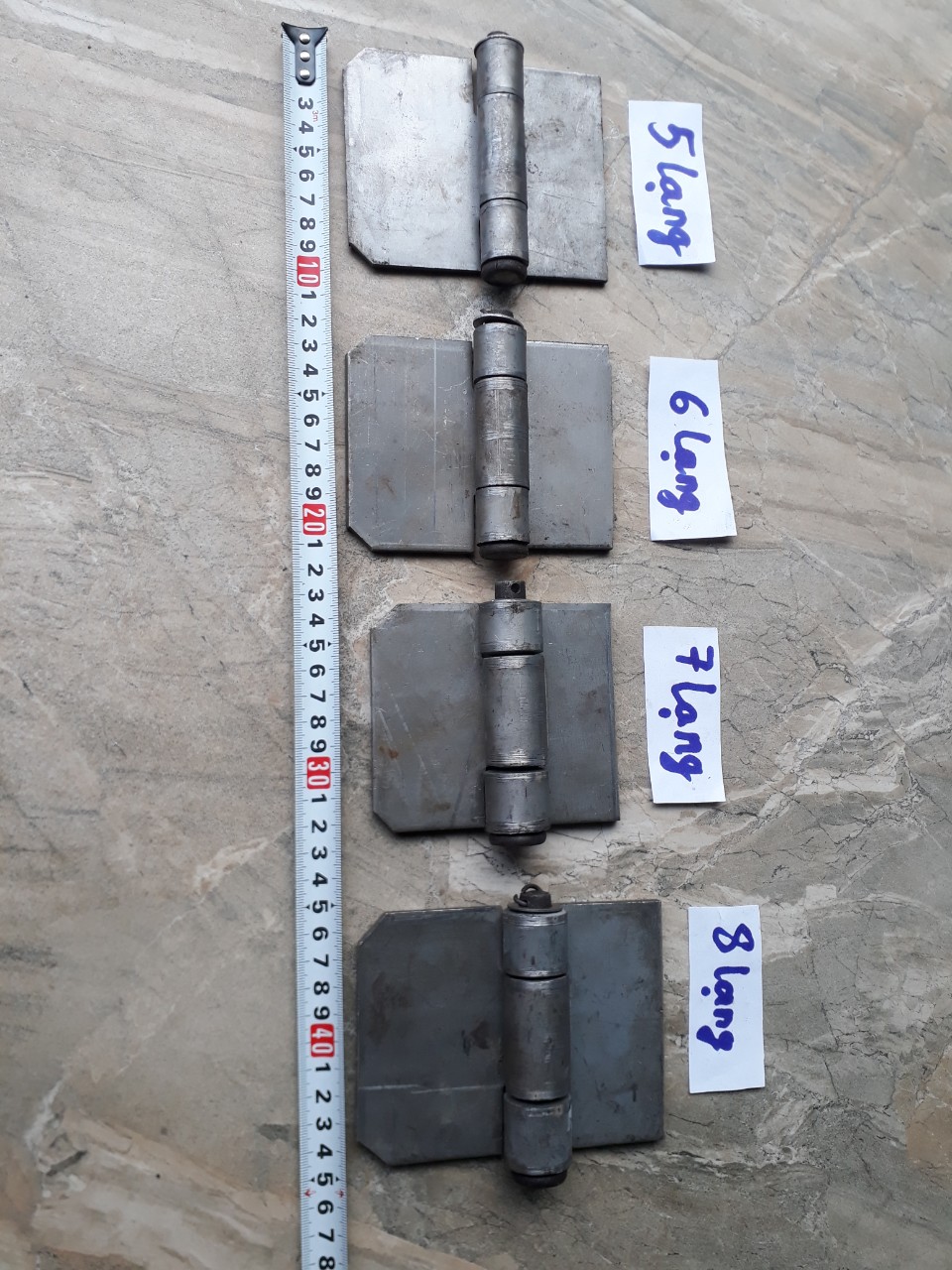 Bản lề ôtô , bản lề xám các size loại dày
