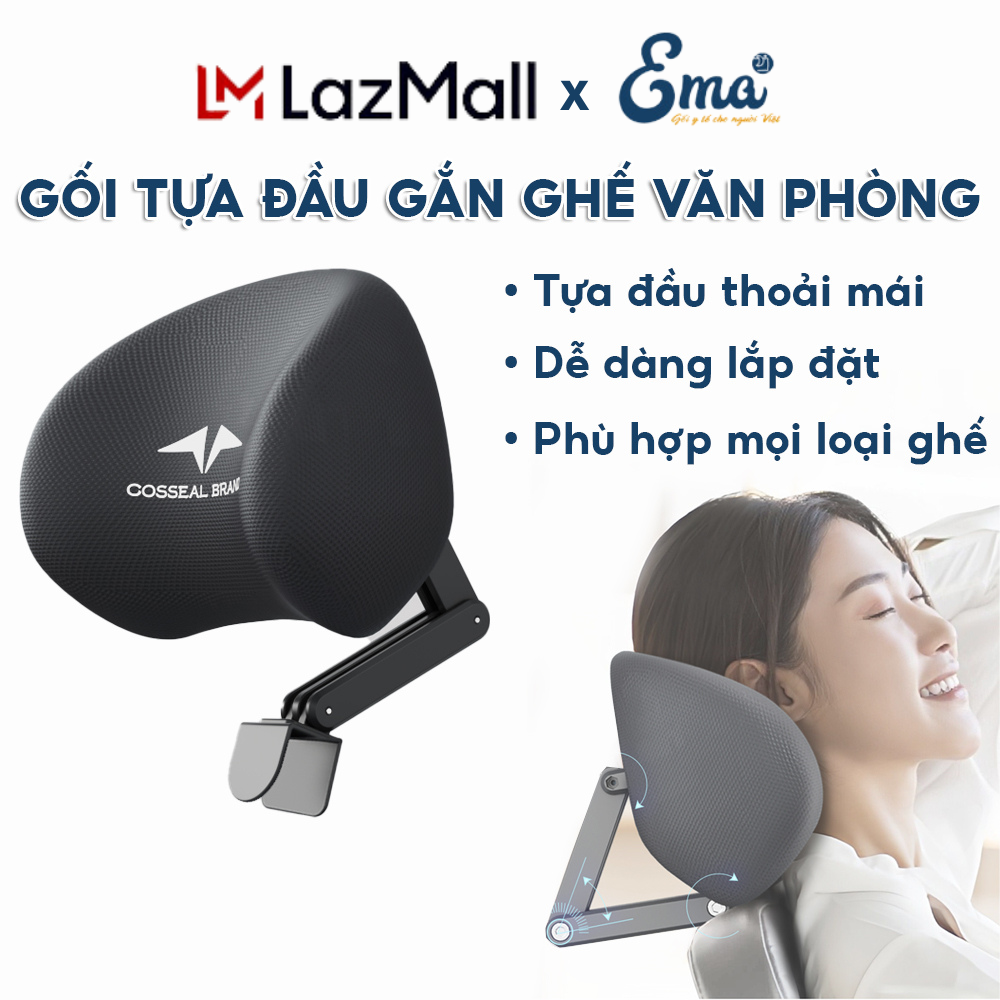 Tựa đầu gắn thêm ghế văn phòng, phụ kiện tựa đầu cho ghế văn phòng