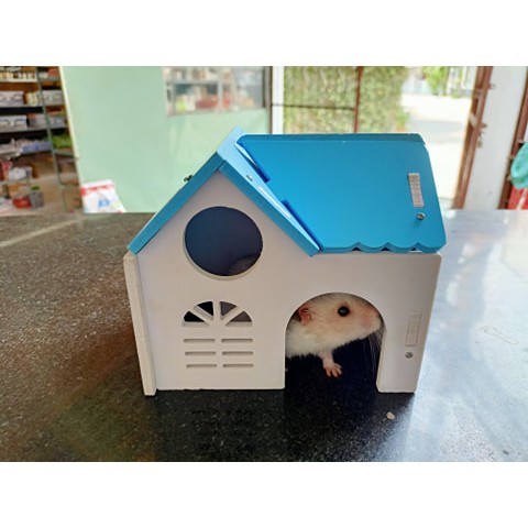 Nhà mái Thái gỗ ghép cho Hamster, chất lượng sản phẩm đảm bảo an toàn, cam kết hàng đúng như mô tả