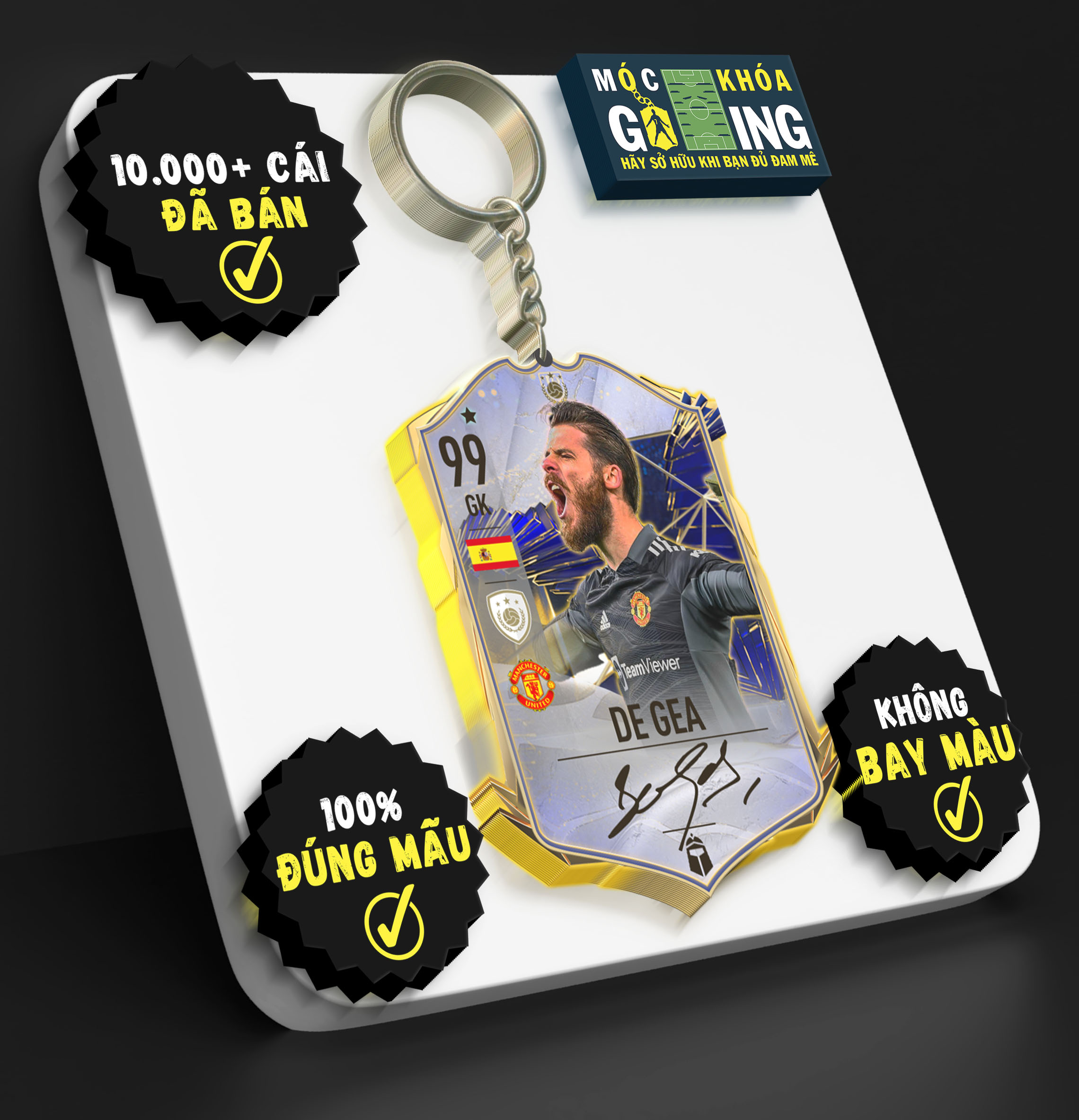 Móc khóa david de gea - móc khoá gaming