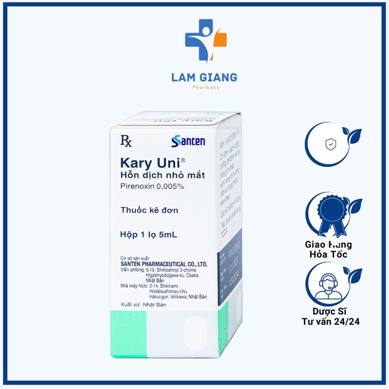 Nhỏ mắt kary uni - dung dịch nhỏ mắt