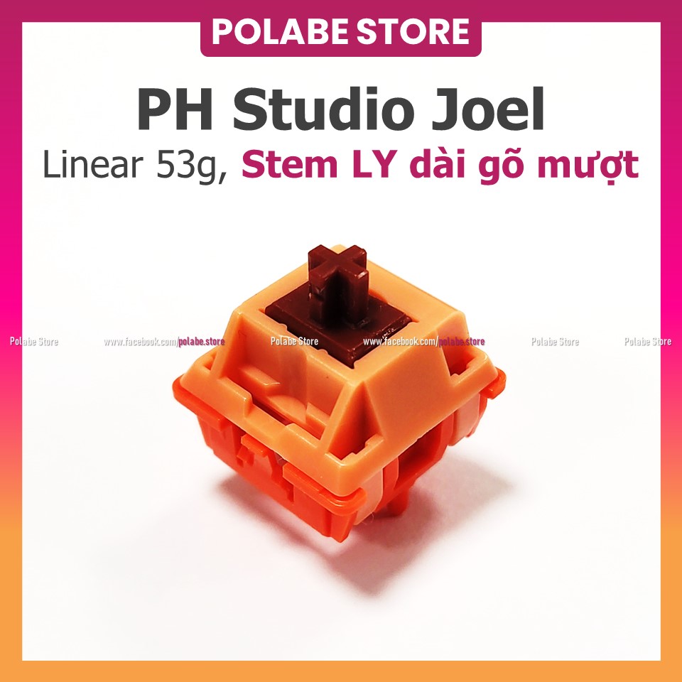 Công tắc PH JOEL linear switch gõ mượt bàn phím cơ PH Studio switch - Polabe Store
