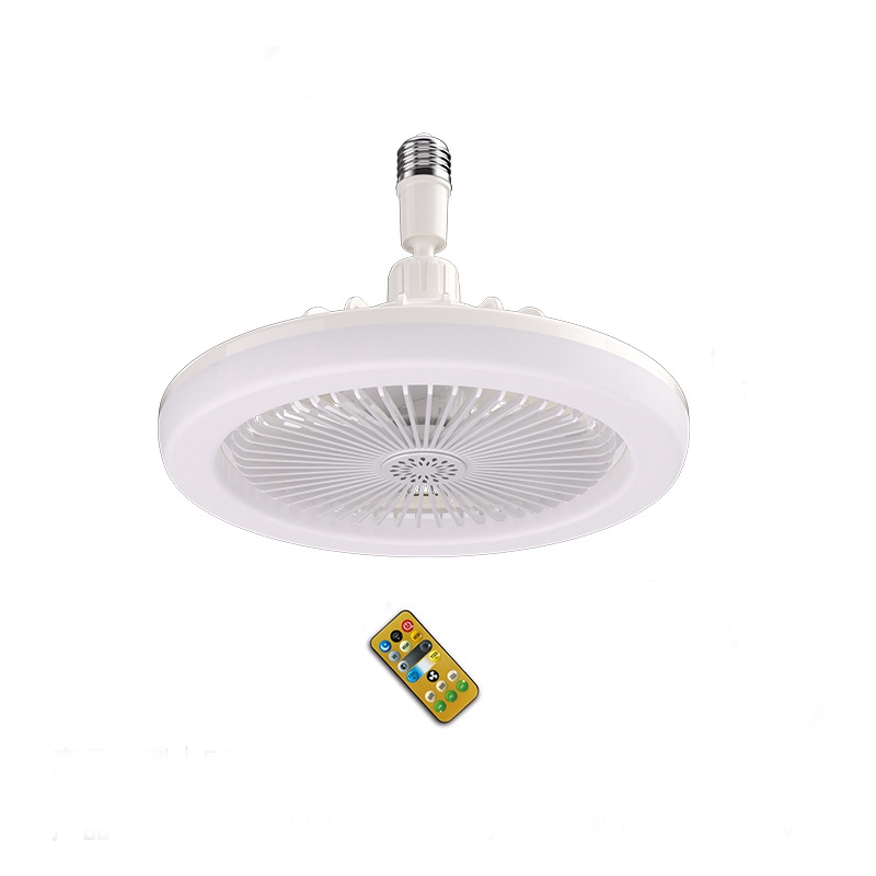 Ceiling Fan with Remote Control and Light 30W LED Lamp Fan Smart Silent Ceiling Fan E27 Converter Base