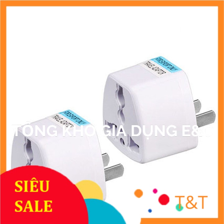 Phích cắm giắc 3 chạc sang 2 chấu ổ cắm chuyển đổi 3 chân sang 2 chân nguồn 220v
