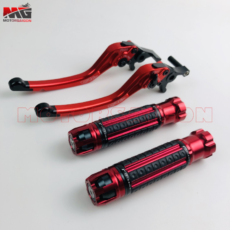 Combo 2 tay thắng crg + 2 bao tay rzm dùng cho xe sh 125/150 các đời màu đỏ