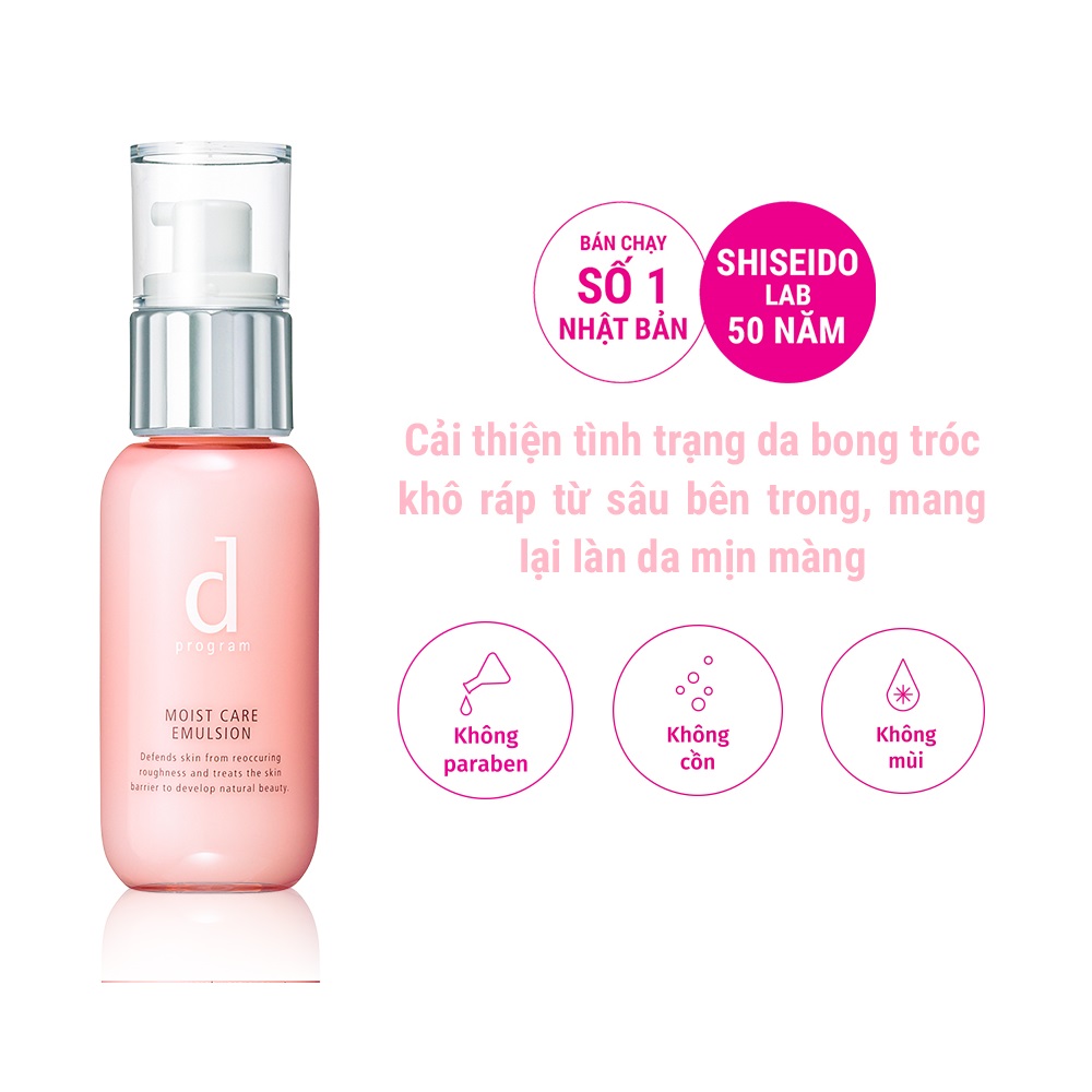 Sữa dưỡng D Program giúp cải thiện tình trạng da khô Moist Care 100ml