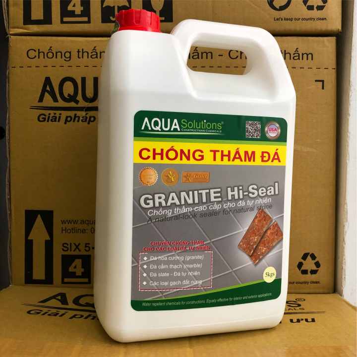 Chống thấm đá tự nhiên GRANITE Hi-Seal - bình 5kg | keo Chống thấm đá granite, chất Chống thấm đá marble