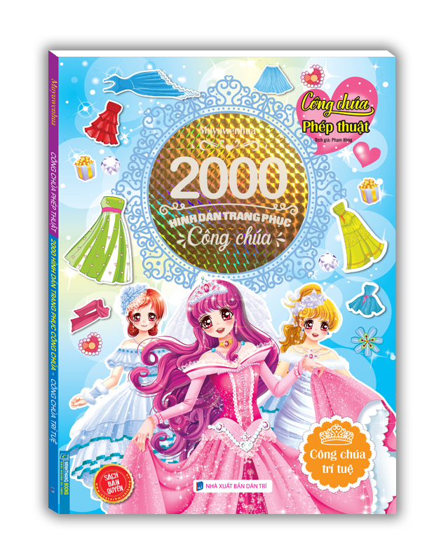 2000 hình dán trang phục công chúa -Công chúa trí tuệ