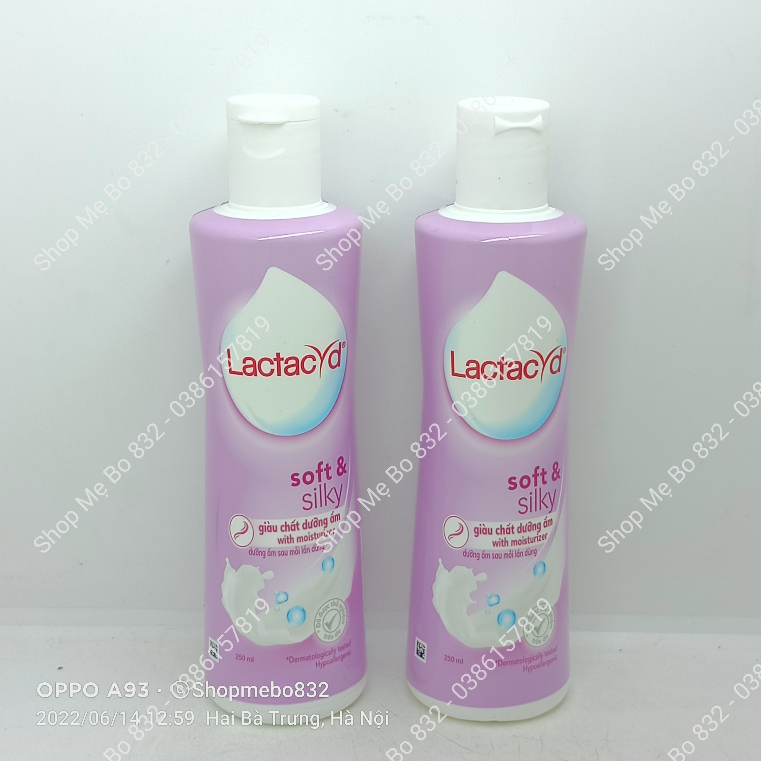 Dung dịch vệ sinh lactacyd tím Soft & silky chai 250ml