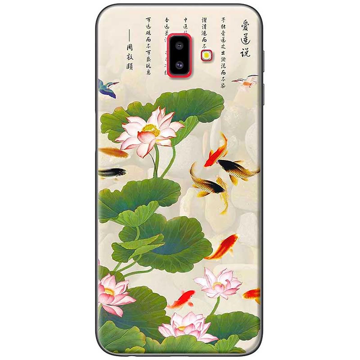 [HCM]Ốp lưng dành cho Samsung Galaxy J6+ mẫu Hoa sen cá