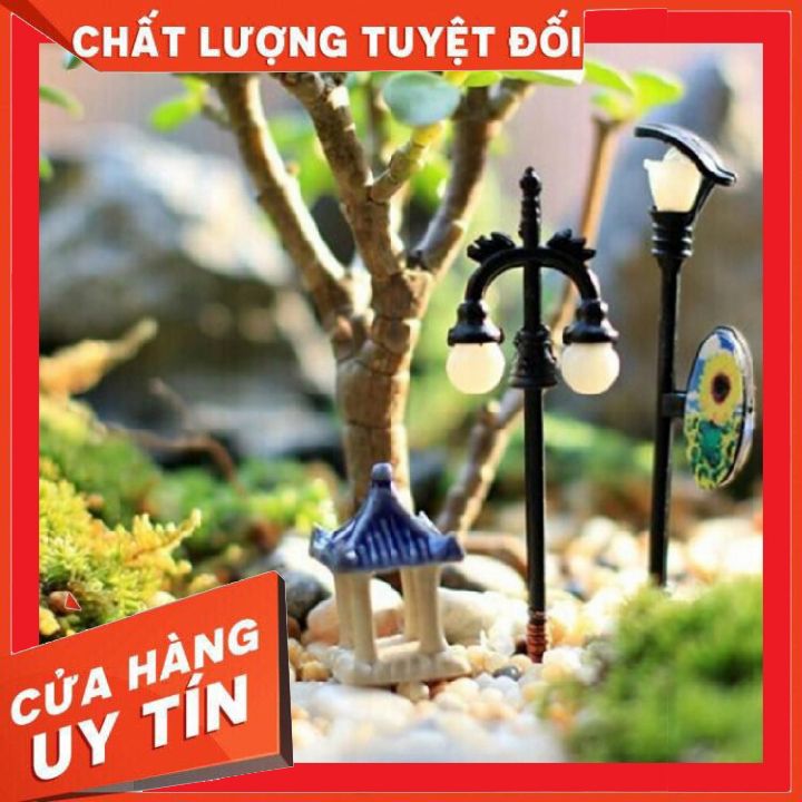 Cột đèn mini phụ kiện trang trí tiểu cảnh