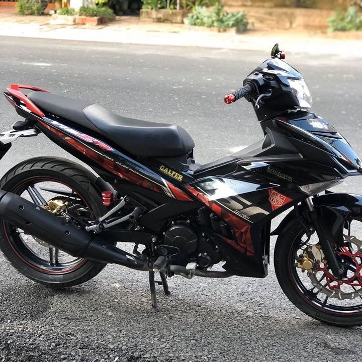 Tem rời ex 150 Y15ZR đỏ đen Crom