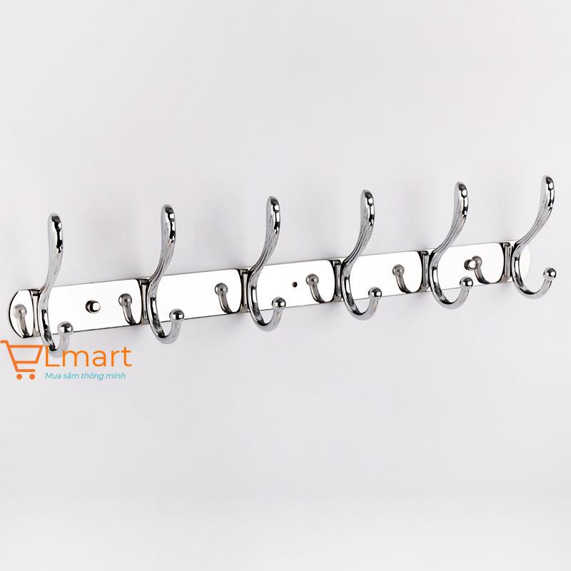 Mắc đôi inox 304 treo quần áo inox304 cao cấp Lmart