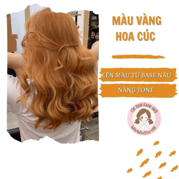Combo Thuốc Nhuộm Tóc Vàng Hoa Cúc Nhuộm Tại Nhà
