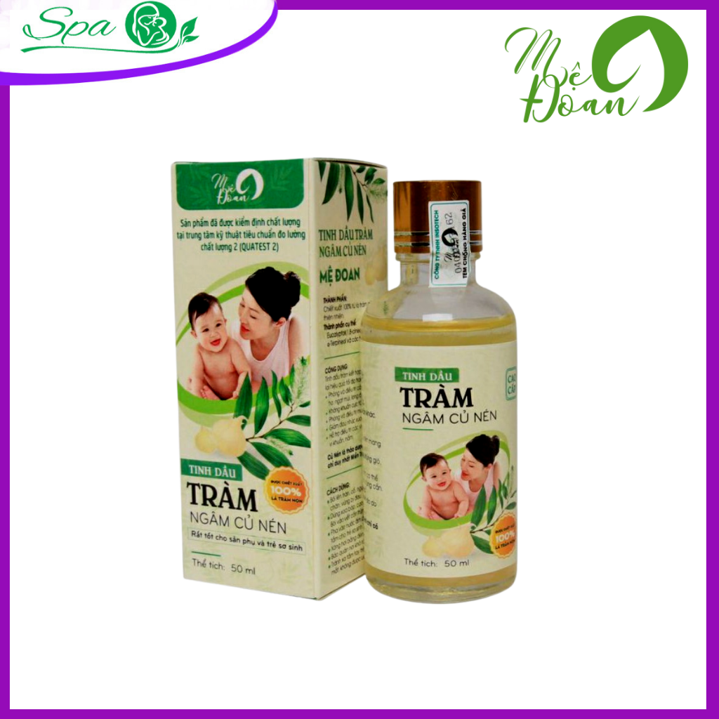 Tinh Dầu Tràm Ngâm Củ Nén, tinh dầu tràm mệ Đoan, dầu tràm cho mẹ và bé sau sinh