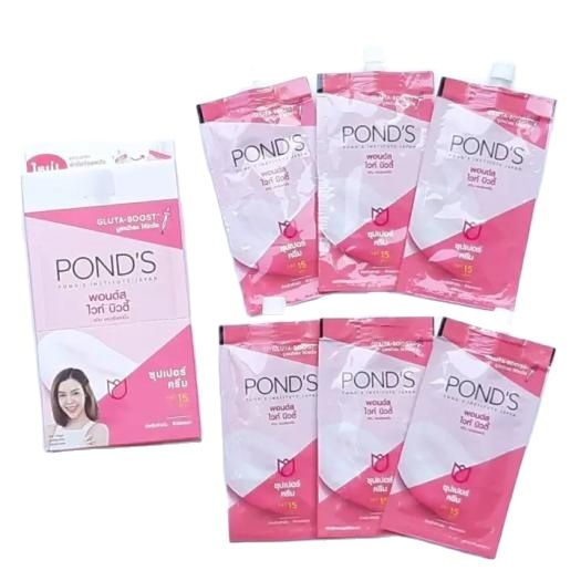 Kem pond'S dưỡng da Nâng tone da trắng Sáng 1 hộp 6 Gói