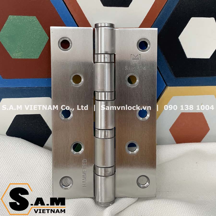 Bản lề lá inox 304 hammered 533/304 dài 1,25 tấc