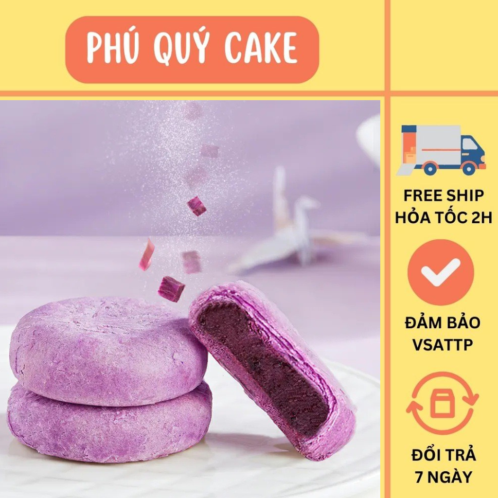 Bánh Mochi Khoai Lang Tím Thơm Ngon, Ngọt Nhẹ, Đóng Gói Từng Túi Nhỏ, Thích Hợp Cho Mọi Lứa Tuổi