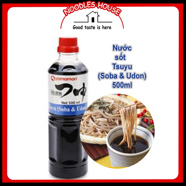 Nước sốt Tsuyu Yamamori Nước Dùng Nấu Mì Soba Udon 500ml