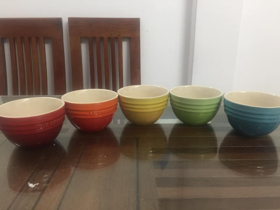 Set 05 bát ăn cầu vồng Le Creuset