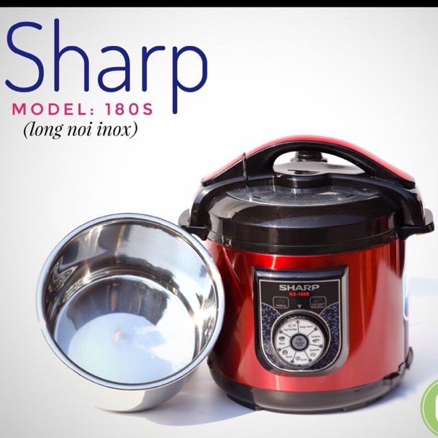 Nồi áp suất điện đa năng sharp ks-180s/ks-1800 lòng inox cao cấp