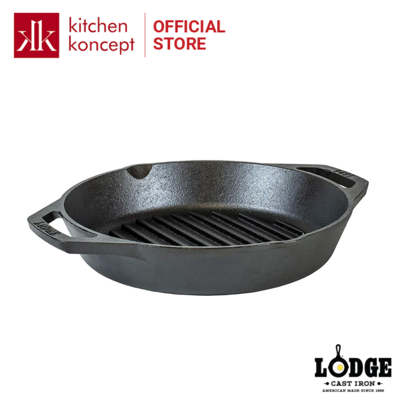 Lodge - chảo gang nướng hai quai - 26.04cm